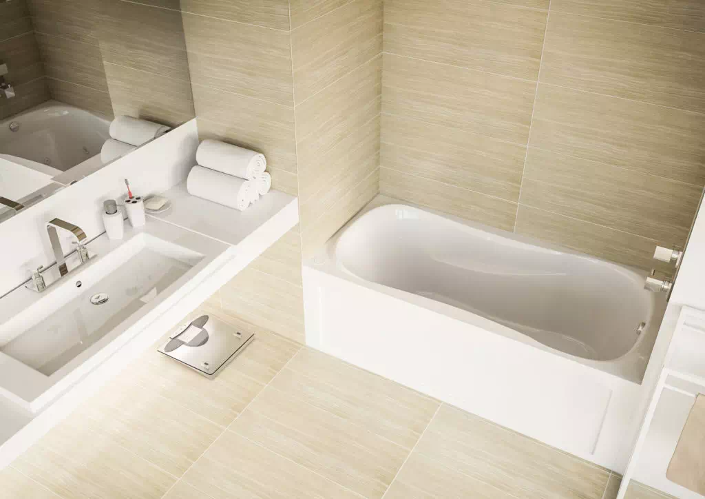 skirted bathtub